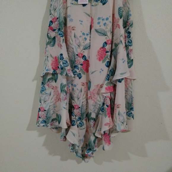 Parker Patterned Ruffled Hi-Lo Dress Mellow, Sz S - Picture 5 of 8